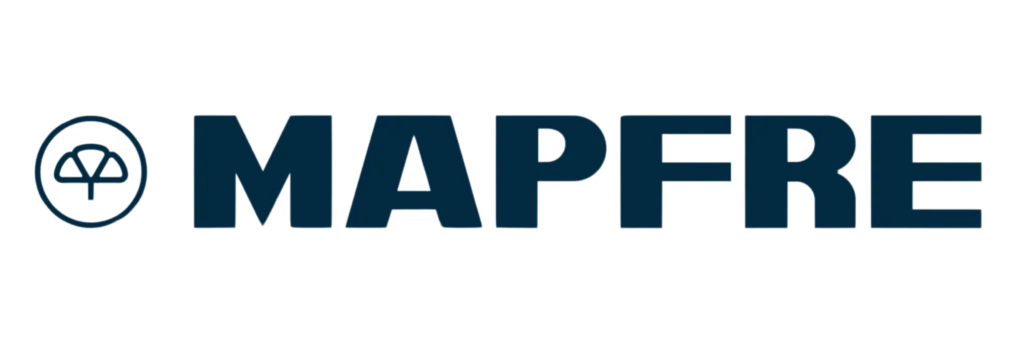 Logo de Mapfre Seguros, trabajando en conjunto con Seguros CCS para ofrecer cobertura completa a comunidades