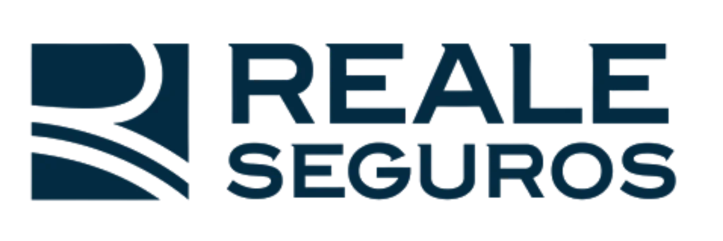 Logo de Reale Seguros, colaborando con Seguros CCS para asegurar la tranquilidad de las comunidades